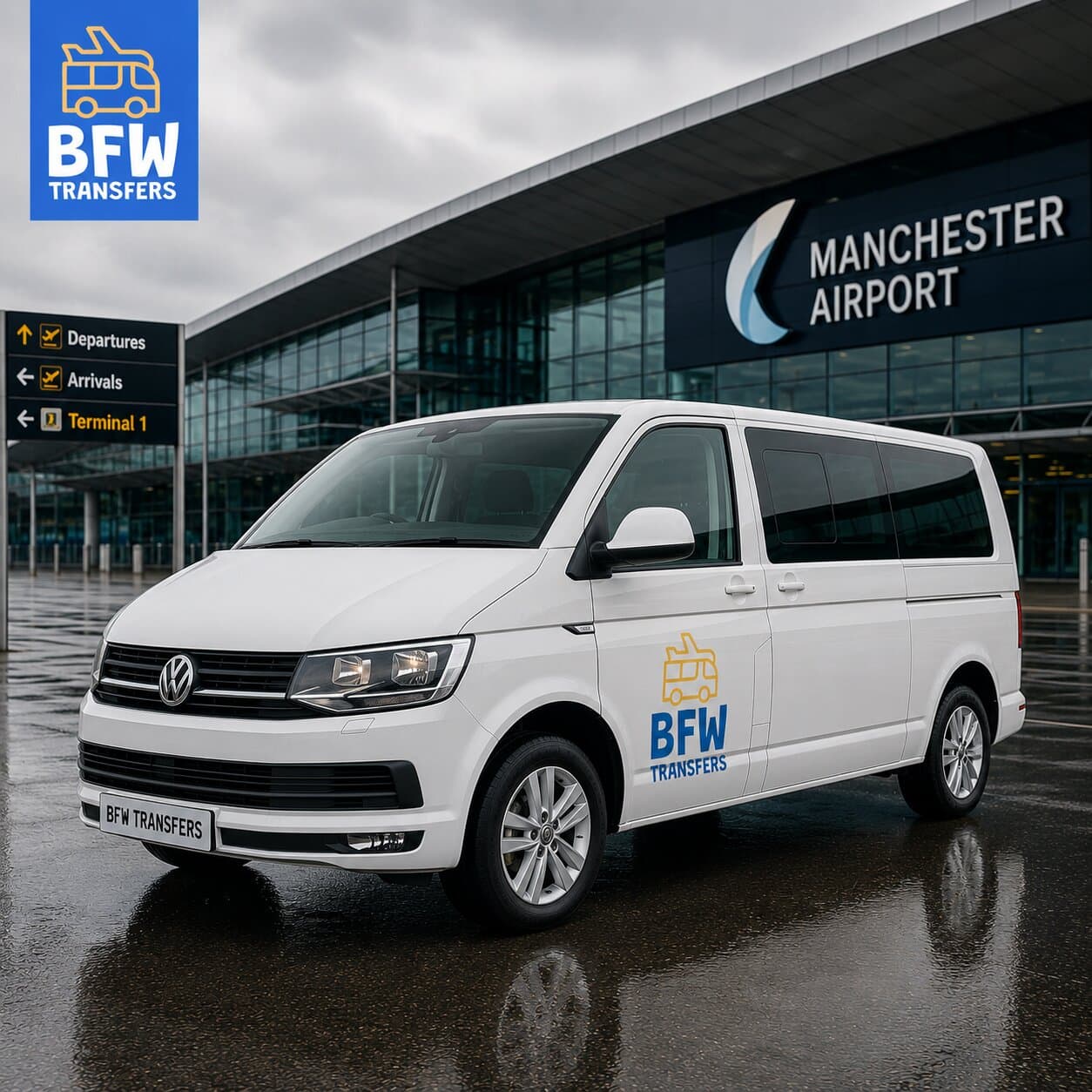 8-seater minibus used by BFW Transfers