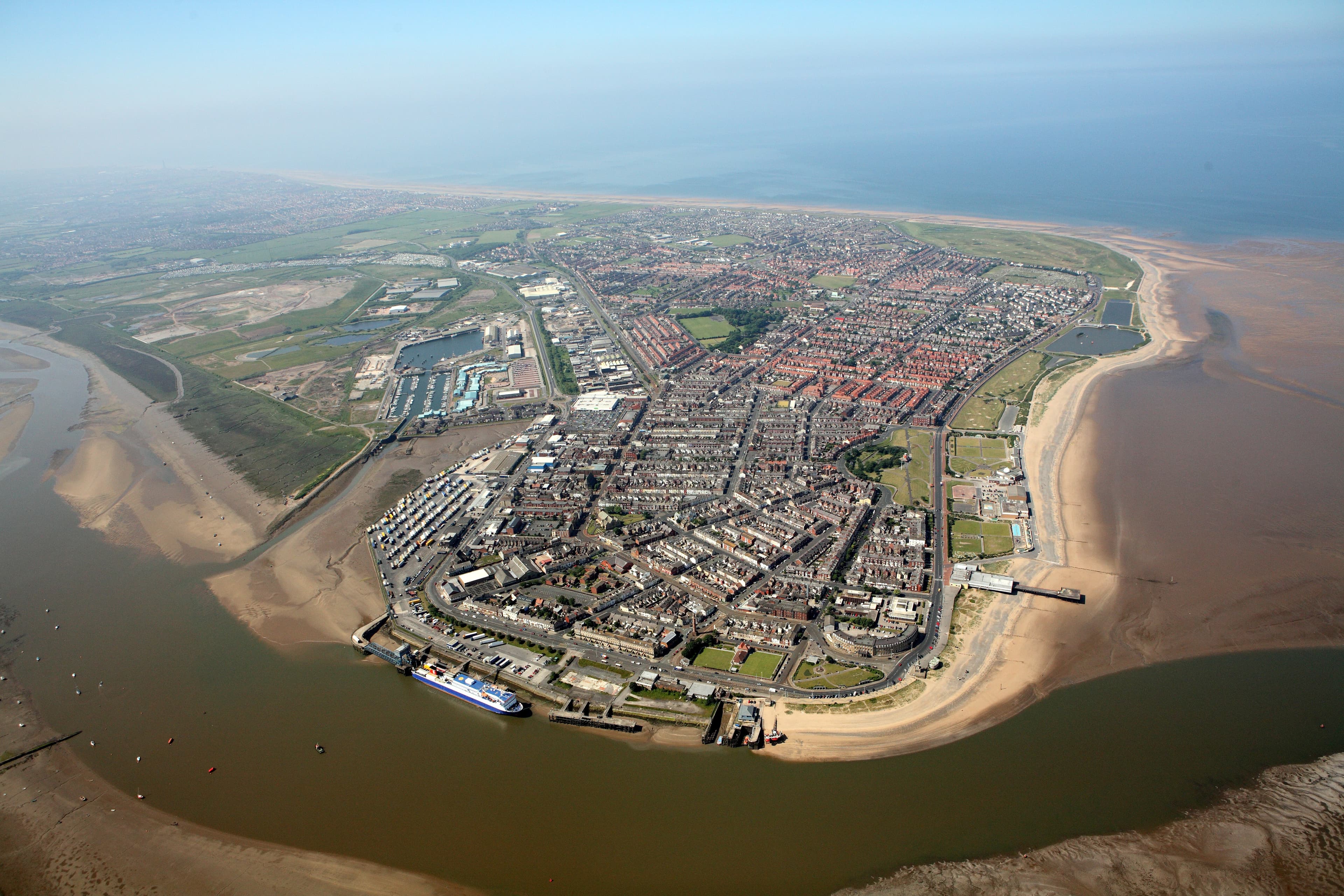 The coast and countryside around Over Wyre